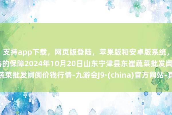 支持app下载，网页版登陆，苹果版和安卓版系统，让您的资金得到最完善的保障2024年10月20日山东宁津县东崔蔬菜批发阛阓价钱行情-九游会J9·(china)官方网站-真人游戏第一品牌