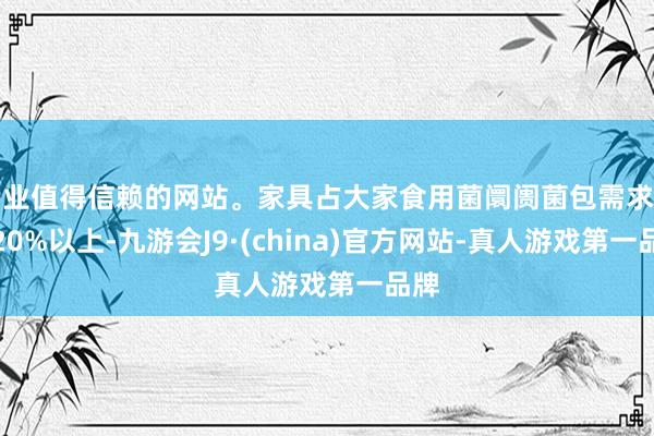 专业值得信赖的网站。家具占大家食用菌阛阓菌包需求量的20%以上-九游会J9·(china)官方网站-真人游戏第一品牌